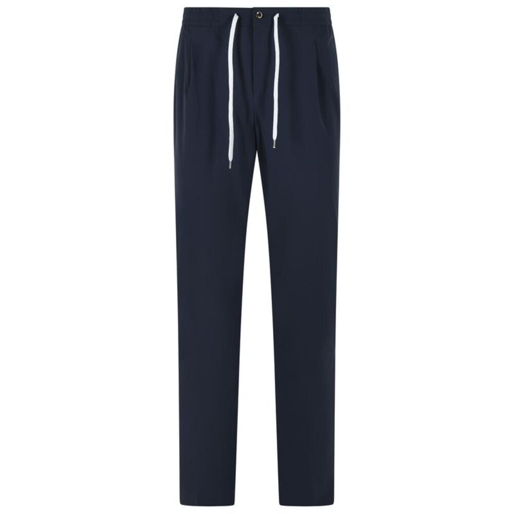 Pt01 Navy 'Kinetic Fabric' Pants Men